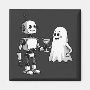 Íman Robô Shaking Ghost Spooky Halloween Rebotic