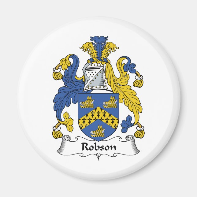 Íman Robson Family Crest (Frente)
