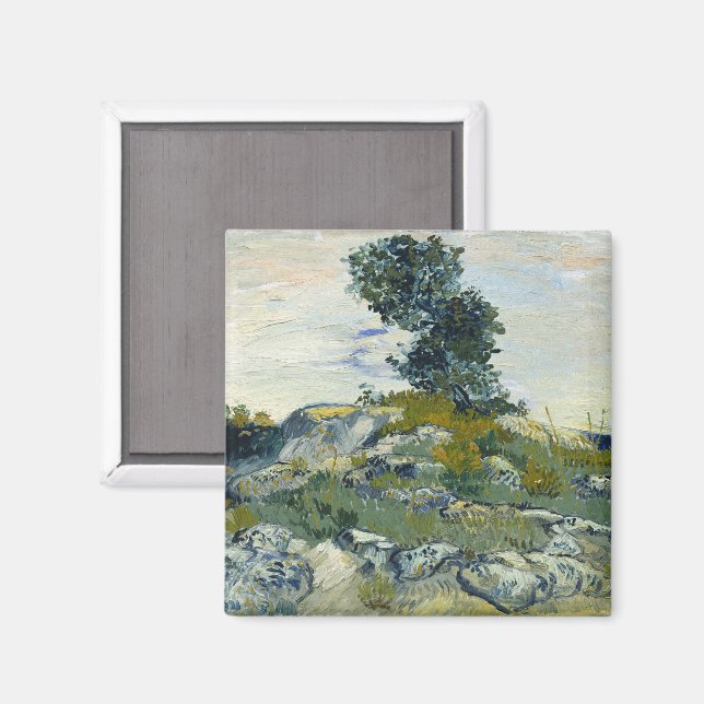 Íman Rochas com Carvalho, Pintura a Óleo de Van Gogh (Front/Back)