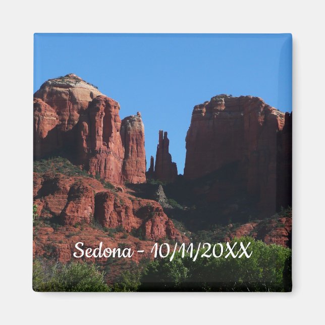 Íman Rochas da Catedral em Sedona Arizona Monumento (Frente)