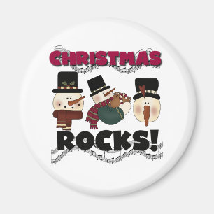 Íman Rochas de Natal de Snowmen