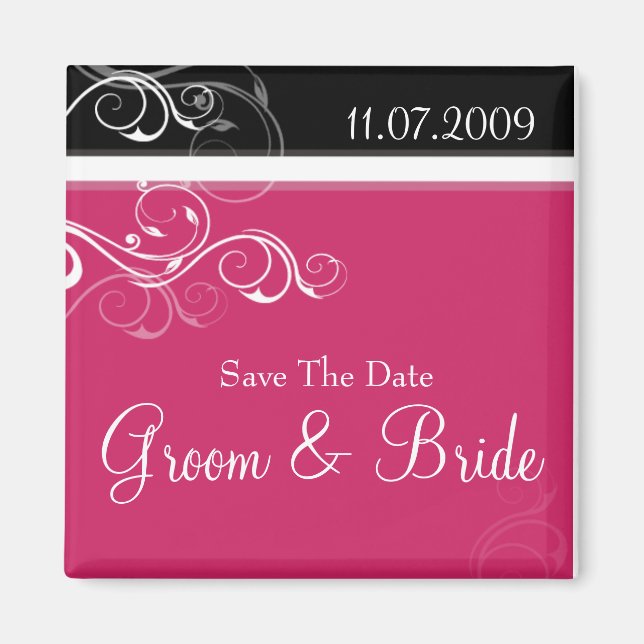 Íman Rochas rosa e pretas (Frente)