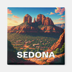 Íman Rochas Vermelhas Viagem de Arizona de Sedona Verti