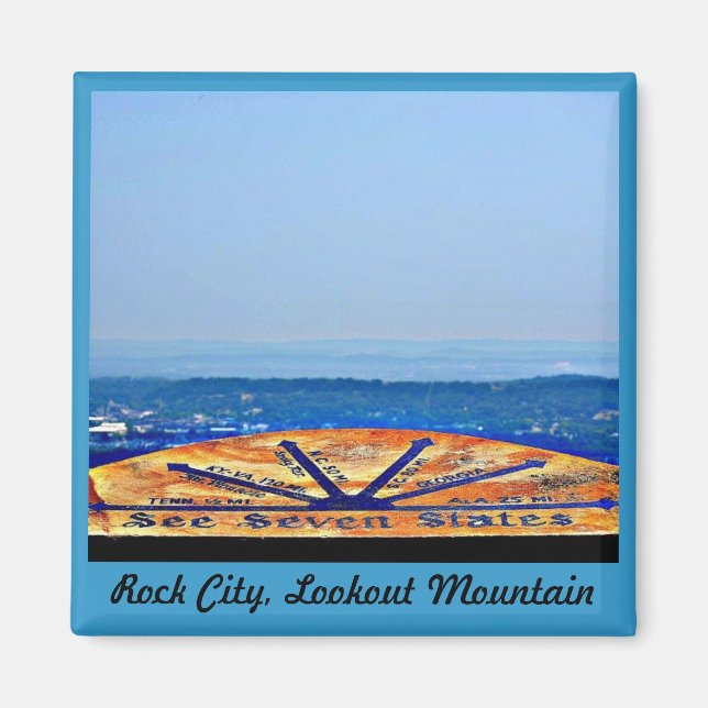 Íman Rock City, Lookout Mountain (Frente)