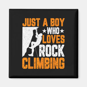 Íman Rock Climber Boys - Engraçado Apenas Um Menino Que
