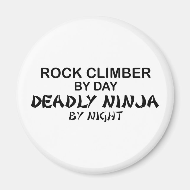 Íman Rock Climber Morte Ninja por Noite (Frente)
