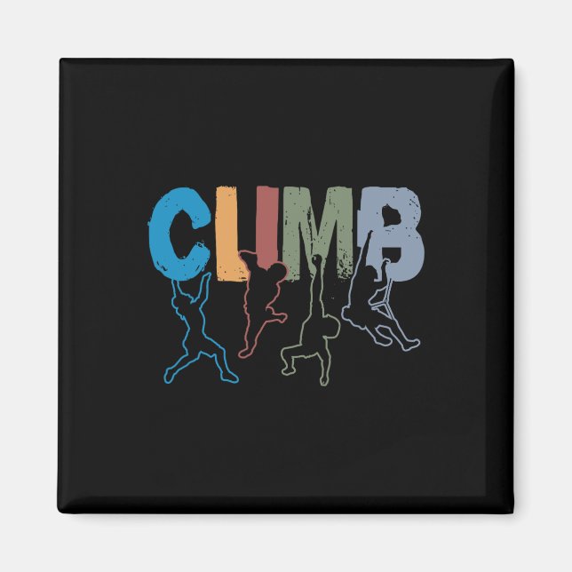 Íman Rock Climbing Funny Bouldering Enthusiasts For Men (Frente)