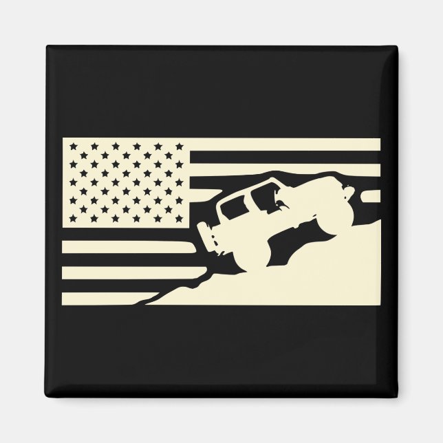 Íman Rock Crawler American Flag #USAPatriotGraphics © (Frente)