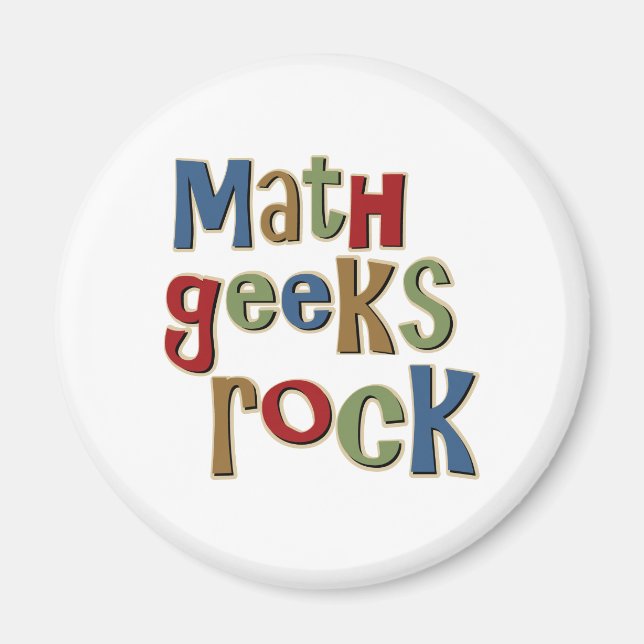 Íman Rock de Geeks de Matemática (Frente)