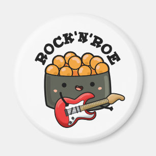 Íman Rock E Roe Cute Rock E Roll Sushi Pun