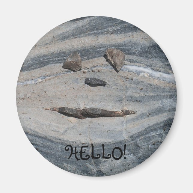 Íman Rock Face Diz Hello (Frente)