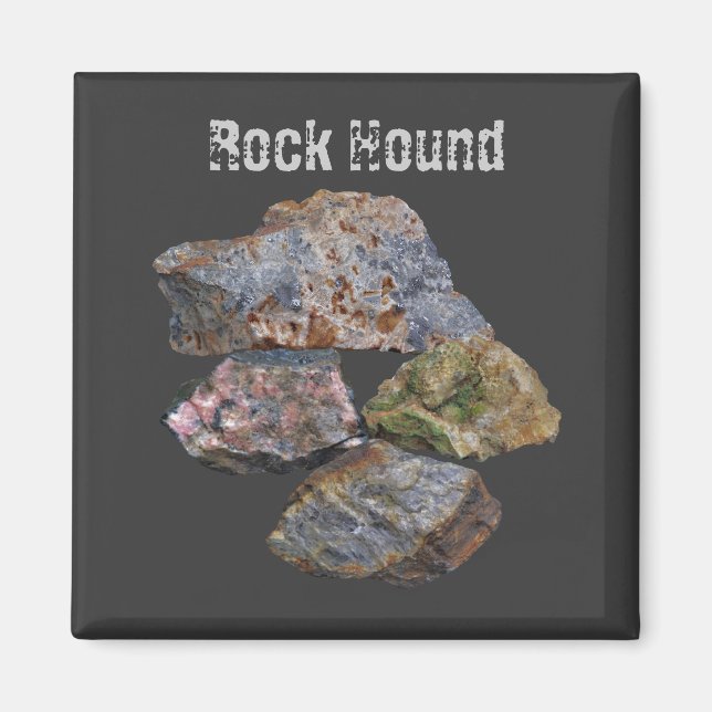 Íman Rock Hound Mineral Collectors Cute (Frente)
