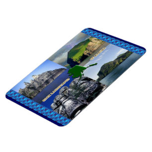 Íman Rock Landscapes da Colagem do Alasca