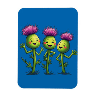Íman Rock N Thistles Festival Escocês Flores