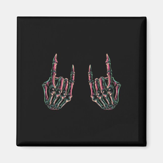 Íman Rock On Banda Para As Mulheres Rock And Rols Para  (Frente)