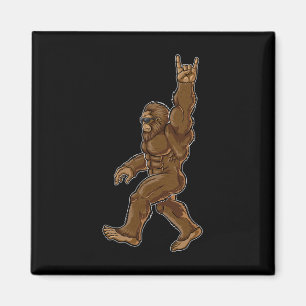 Íman Rock On Bigfoot Sasquatch Adora Rock And Roll Sung