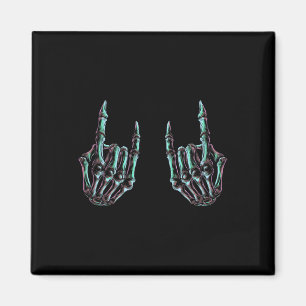 Íman Rock On Rock Star Skeleton Hands - Banda De Concer