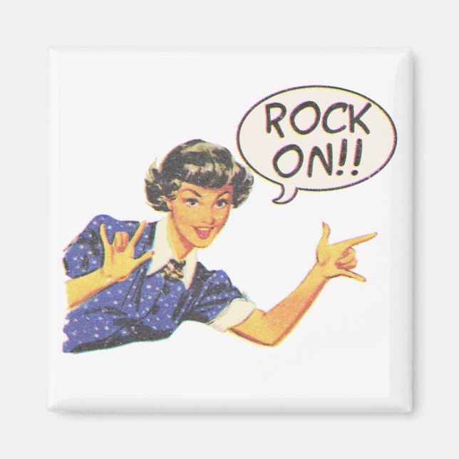 Íman Rock On Vintage (Frente)