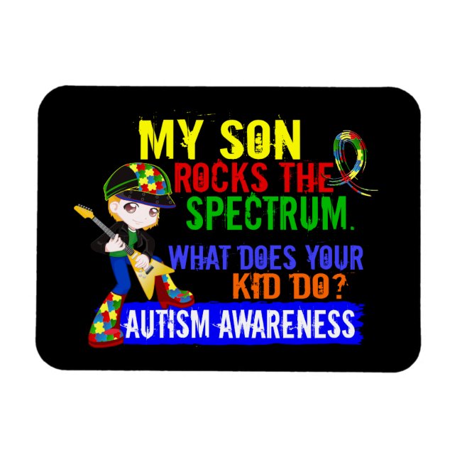 Íman Rock Spectrum Autism Son (Horizontal)