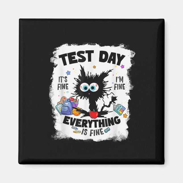 Íman Rock The Test Day Cat (Frente)