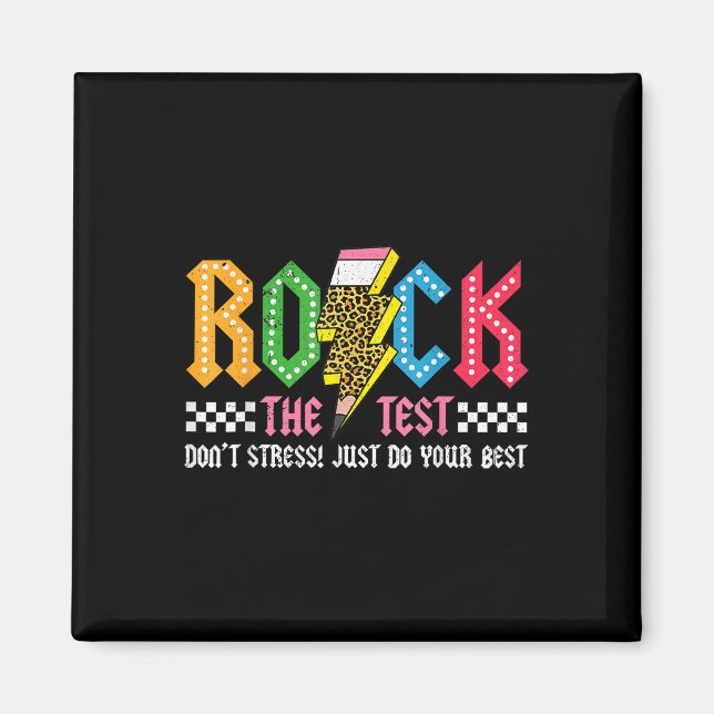 Íman Rock The Test Day Dont Stress Abcd Alphabe (Frente)