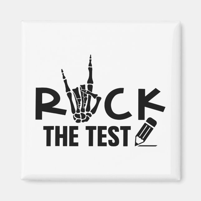 Íman Rock The Test Day Exam For Teacher Student (Frente)