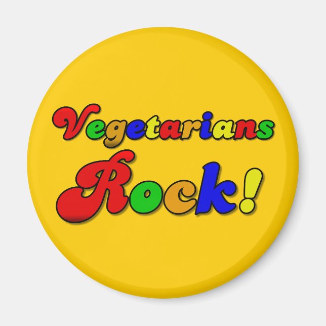 Íman Rock Vegetariano (Frente)