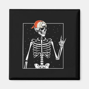Íman Rocker Skeleton Boné Skater Legal Halloween Punk
