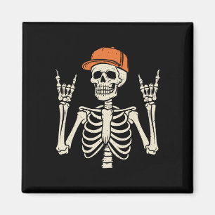 Íman Rocker Skeleton Rock On Hand Skeleton Me