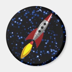 Íman Rocket retro 3d