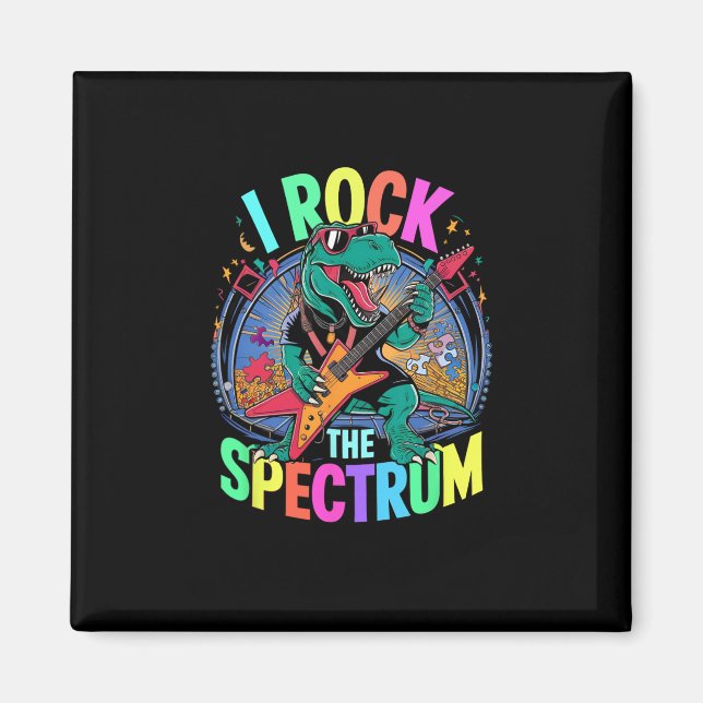 Íman Rockstar Autismo Eu Rock O Espectro Professor Resp (Frente)