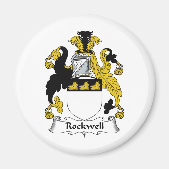 Íman Rockwell Family Crest (Frente)
