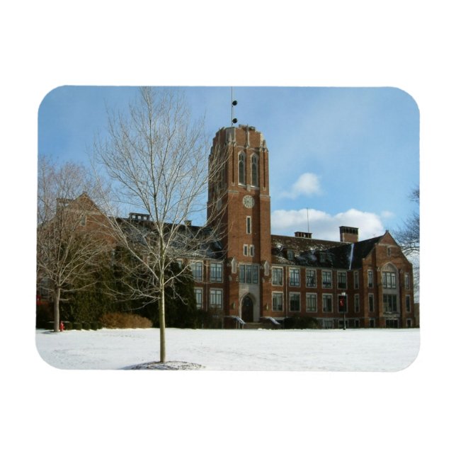 Íman Rockwell no inverno no Grove City College (Horizontal)