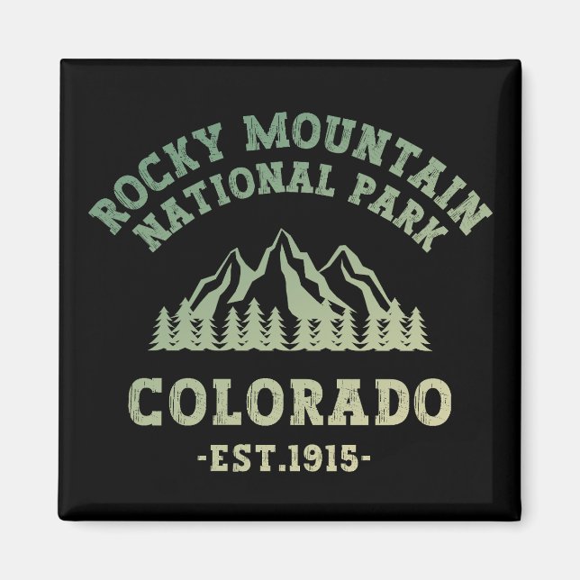 Íman Rocky Mountain National Park Colorado EUA Gradient (Frente)