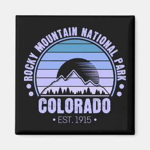 Íman Rocky Mountain National Park Colorado Retro