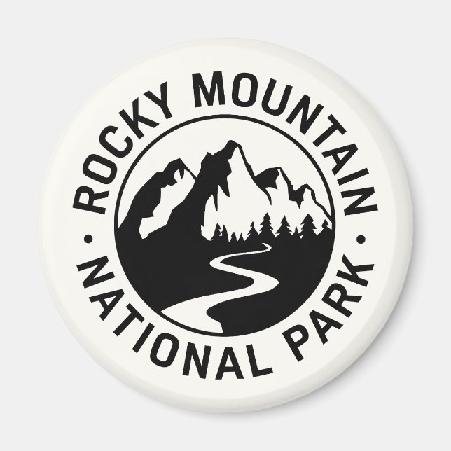 Íman Rocky Mountain National Park Emblem (Frente)