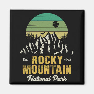Íman Rocky Mountain National Park Vintage Souvenirs 60s