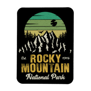 Íman Rocky Mountain National Park Vintage Souvenirs 60s
