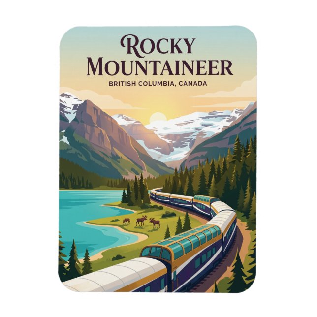 Íman Rocky Mountaineer (Montanhas Rochosas Canadenses)  (Vertical)