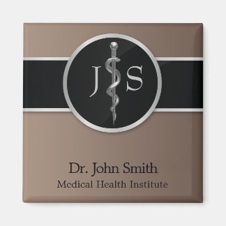 Íman Rod Médico de Asclepius Silver Classy Noble