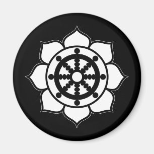 Íman Roda de Dharma da flor de Lotus