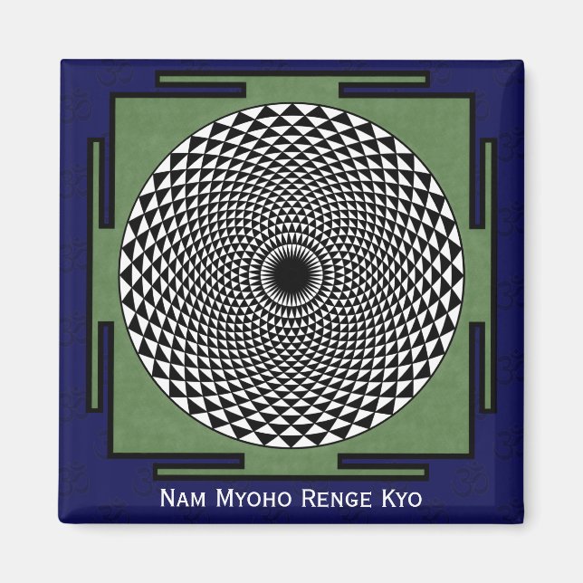 Íman Roda de meditação de flores de lótus (Frente)