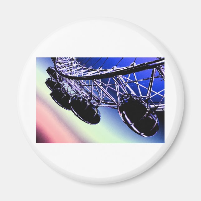Íman roda do milênio — Arte digital de Londres (Frente)