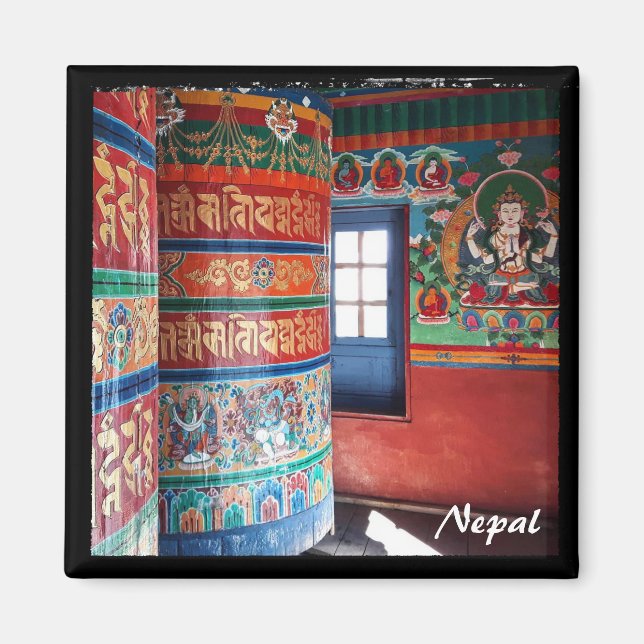 Íman Rodas de Oração - Nepal, Everest Trek (Frente)