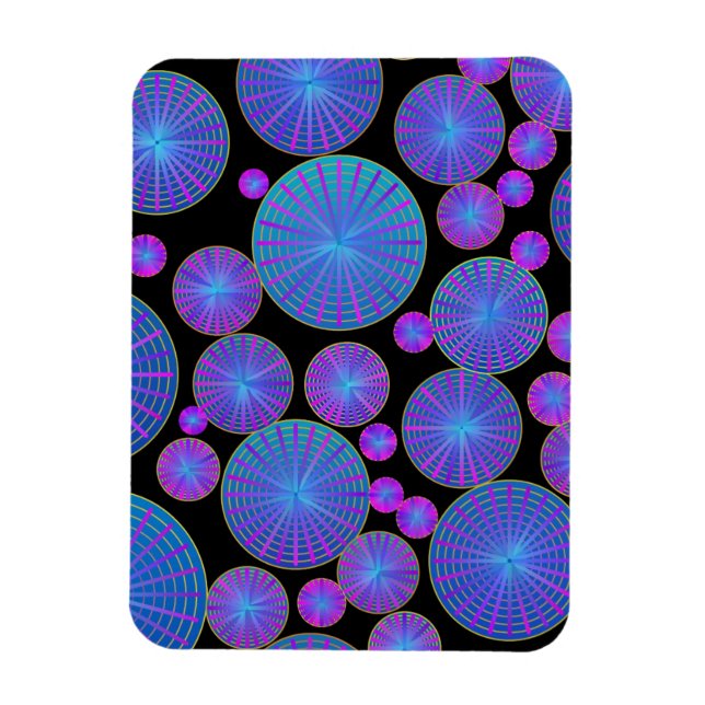 Íman Rodas e discos circulares com raios (Vertical)