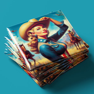 Íman Rodeio Vintage Pin-up