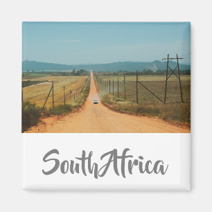 Íman Rodovia Rural África do Sul Paisagem Magnet