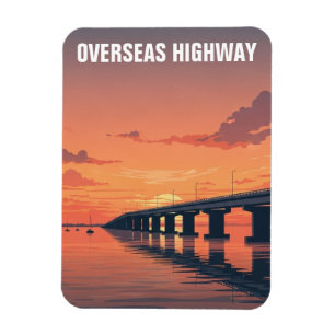 Íman Rodovia Ultramarina Key West Flórida Viagem