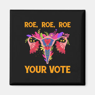 Íman Roe Roe Votou - Flores Feministas Florais Mulheres