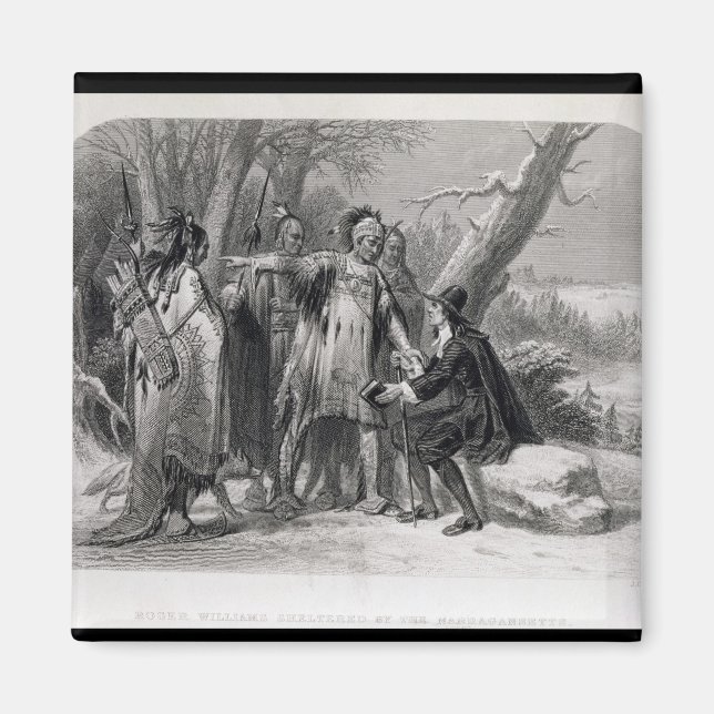 Íman Roger Williams abrigado pelos Narragansets (Frente)